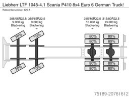 Liebherr LTF 1045-4.1 Scania P410 8x4 Euro 6 German Truck!