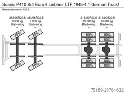 Scania P410 8x4 Euro 6 Liebherr LTF 1045-4.1 German Tr...
