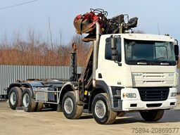 DAF CF 85.430 * ABROLLKIPPER + JONSERED J1320 Z /8x4
