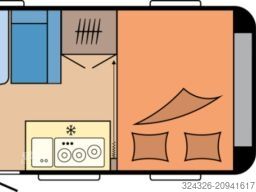 Hobby OnTour 390 SF Ideal für 2