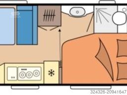 Hobby De Luxe 540 KMFe Familiengrundriss