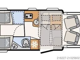 DETHLEFFS Just Camp T 7052 EB AB NOVEMBER 25+EINZELBETTEN+
