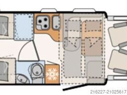 DETHLEFFS Dog-Liner TE 741 Hundekomfort+EINZELBETTEN