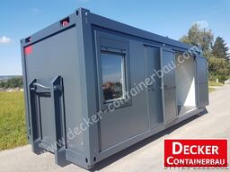 Decker Containerbau Kombicontainer auf ABR,20 ft halb Büro