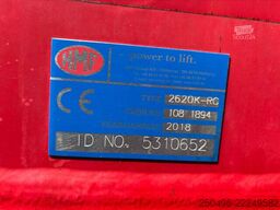 Scania G 480 8x2/4 HMF 2620K YEAR 2018 / BOX L=5414 mm