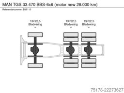 MAN TGS 33.470 BBS-6x6 (motor new 28.000 km)