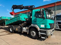 MERCEDES-BENZ AXOR 1833*DREISETENKIPPER*HIAB KRAN 12 M*MEILLER