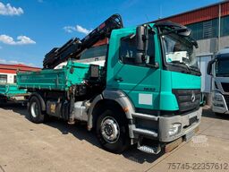 MERCEDES-BENZ AXOR 1833*DREISETENKIPPER*HIAB KRAN 12 M*MEILLER