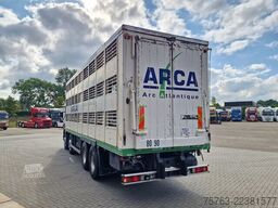Scania 114G - 8X4 - 3 deck - double ramp -  steel / air