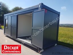 Decker Containerbau Kombicontainer auf ABR,20 ft halb Büro