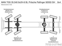 MAN TGS 35.540 8x2H-6 BL Pritsche Palfinger 92002-SH