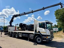 Scania P410 8x4 PRITSCHE + KRAN HIAB 244 EP-4 HIDUO - ...