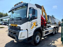 Volvo FMX 500 8x4 TRIDEM HOOKLIFT + CRANE HMF 2320 K4...