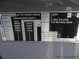 SCANIA 660 S, V8, RETARDER, VOLL LUFT, TOP!!!