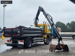 Mercedes Axor 2124 Axor 4X4 8m3 Tipper HIAB 122 B-2 HIDU...