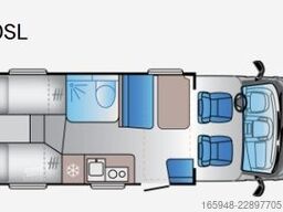 Sun Living SUN LIVING S 70 SL Lite*Hubbett*Gr Kühlschrank