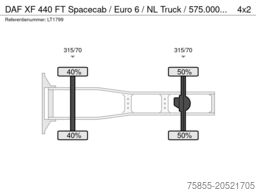 DAF XF 440 FT Spacecab / Euro 6 / NL Truck / 575.00...