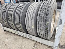 MICHELIN TRAILER TIRES 275/70 R 22.5 ON RIM SINGLE MONTAGE.