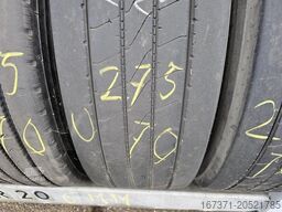 MICHELIN TRAILER TIRES 275/70 R 22.5 ON RIM SINGLE MONTAGE.