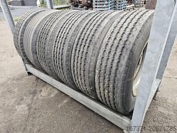 MICHELIN TRAILER TIRES 275/70 R 22.5 ON RIM SINGLE MONTAGE.