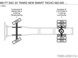 DAF XF 480 FT SSC 2X TANKS NEW SMART TACHO 562.000 K