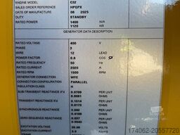 CAT DE1400GC - 1400 kVA Standby Generator - DPX-18227