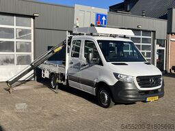Camión plataforma con grúa Mercedes-Benz Sprinter 514 CDI 366 Hiab Laadkraan 018T Trekha...