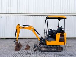 JCB 16C-1 /2022 BJ/ 847 H / verbr. Laufwerk/2xLöffel