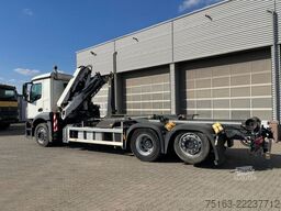 MERCEDES-BENZ Antos 2543 L 6x2 Abrollkipper mit Kran Funk+Grei
