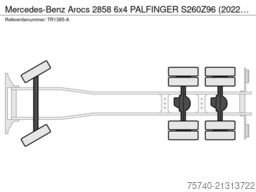 Mercedes-Benz Arocs 2858 6x4 PALFINGER S260Z96 (2022) FOREST/...