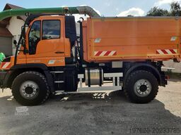 Mercedes-Benz Unimog U423 mit Abrollsystem und Mulde
