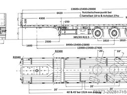 Faymonville MAX Trailer-3-Achs-Doppeltele-Plateau-zg