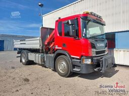 Scania P 320 B4x2NA Kipper Kran Winterdienst komplett Sch