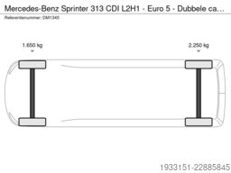 Mercedes-Benz Sprinter 313 CDI L2H1 - Euro 5 - Dubbele cabine...
