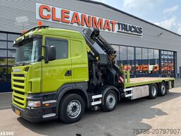 Scania R 420 8x2 manual Palfinger 85 Tonmeter laadkraa...