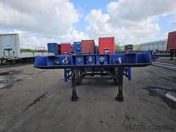Renders 2 axle 20 ft container chassis steel springs ...