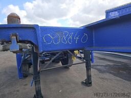 Renders 2 axle 20 ft container chassis steel springs ...