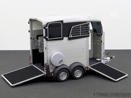 Ifor Williams IFOR WILLIAMS HBX 506 | SILBER +FRONTAUSTIEG RECHTS +POLSTER +3.BREMSLEUCHTE