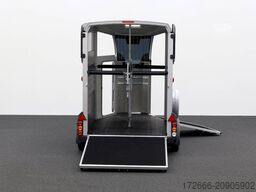 Ifor Williams IFOR WILLIAMS HBX 506 | SILBER +FRONTAUSTIEG RECHTS +POLSTER +3.BREMSLEUCHTE