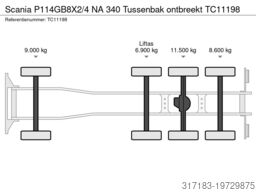 Scania P114GB8X2/4 NA 340 Tussenbak ontbreekt