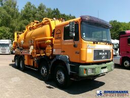 M.A.N. 41.463 8x4 Euro 2 vacuum tank ADR 15 m3 / 2 comp
