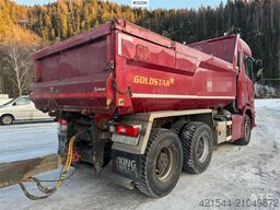 Scania R650 6x4 tipper truck with Sørling triple-axle tra