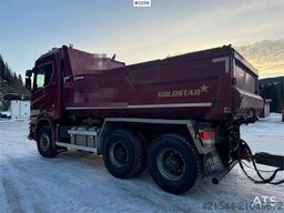 Scania R650 6x4 tipper truck with Sørling triple-axle tra