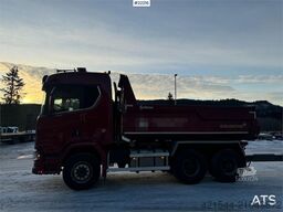 Scania R650 6x4 tipper truck with Sørling triple-axle tra
