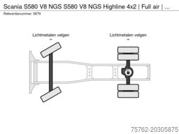 Scania S580 V8 NGS S580 V8 NGS Highline 4x2 |  Full ai...