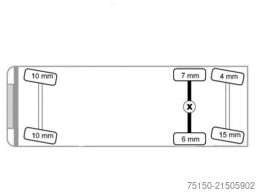 DAF XF 460 6x2 KRAN PALFINGER 18002 Funkfern Nr: 051