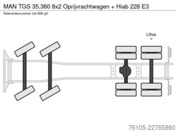 MAN TGS 35.360 8x2 Oprijvrachtwagen + Hiab 228 E3
