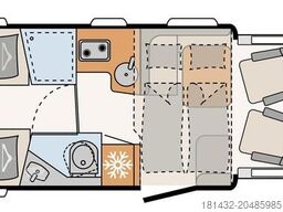 DETHLEFFS Trend Teilintegriert T 7057 EBL Modell 2026