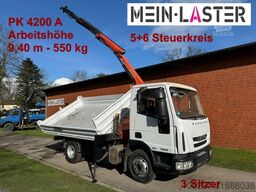 IVECO ML75E16 3 S-Kipper Kran PK  9,4m-550 kg Greifer