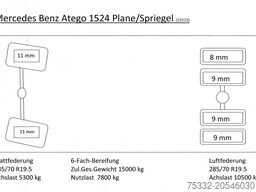 Mercedes-Benz Atego 1524 BL Prit 7,3m Klima,Lbw 1,5 to